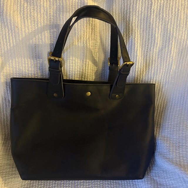 Valentines day gift leather tote bag for women with lining, brown leather purse handbag personalised custom gifts for her work laptop purses