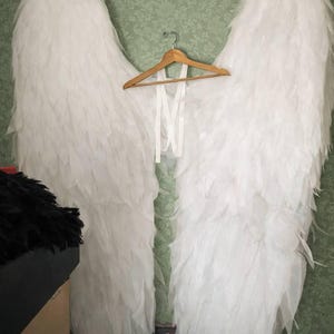 Angel wings costume for cosplay, white angel wings, bird wings, props for birthday photo shoots