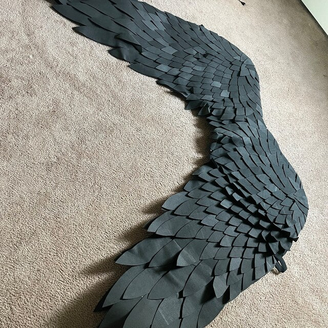 Black angel wings costume cosplay props devil large  big angel wings  halloween party festival
