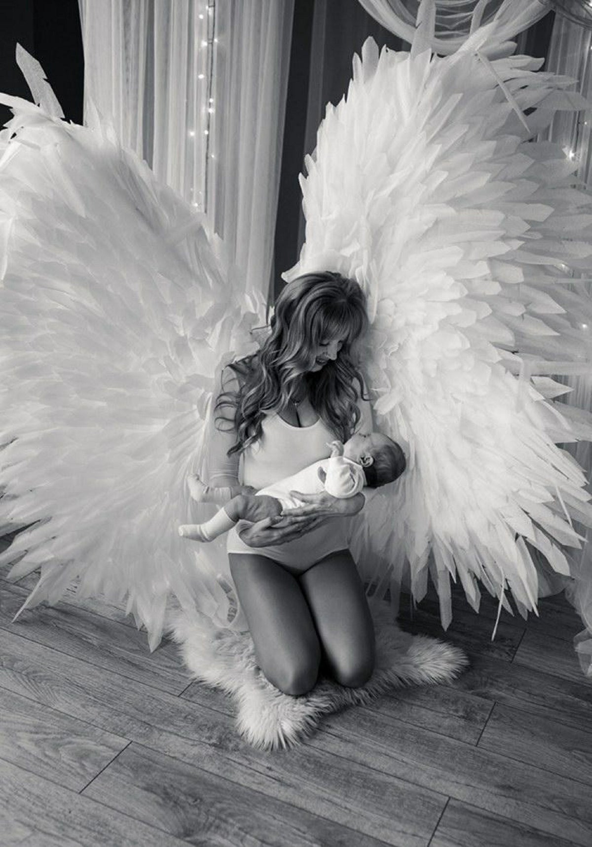 Angel costume Wings cosplay costume white wings adult halloween costume women Christmas image 4