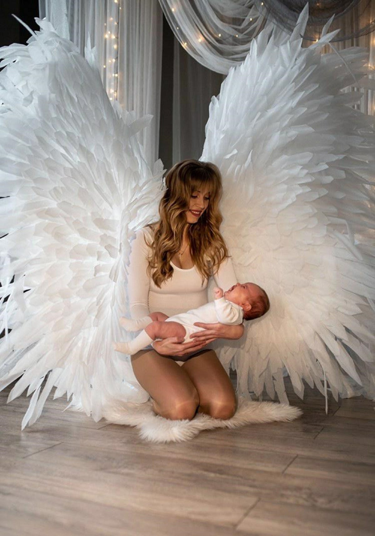 Angel costume Wings cosplay costume white wings adult halloween costume women Christmas