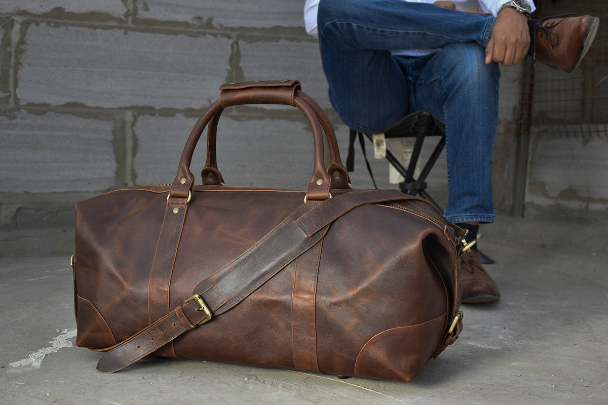 leather weekender bag duffel men personalized duffle bags leather weekend bag mens overnight bags travel gifts for him dad boyfriend holdall