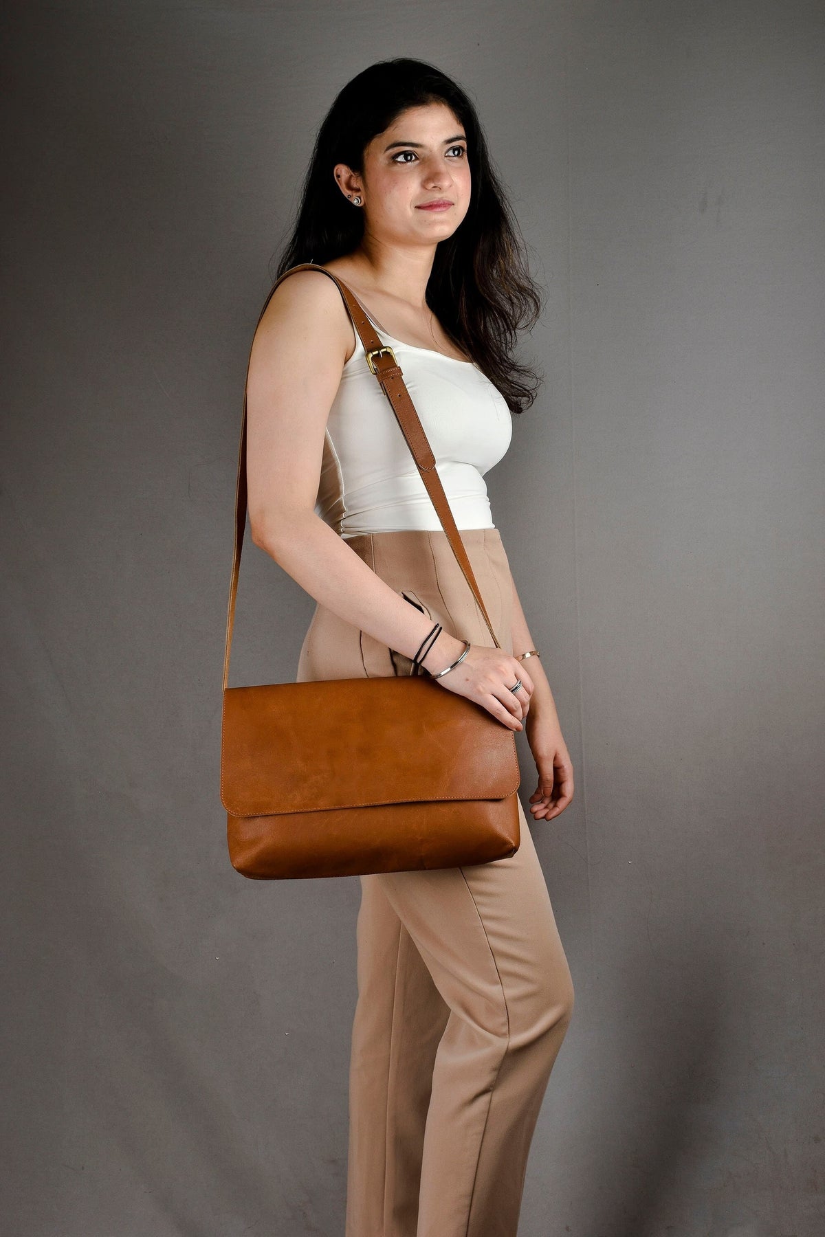 Leather crossbody bags for women Large crossbody bag medium leather purse anniversary gift for her Brown shoulder bag Personalized bag woman
