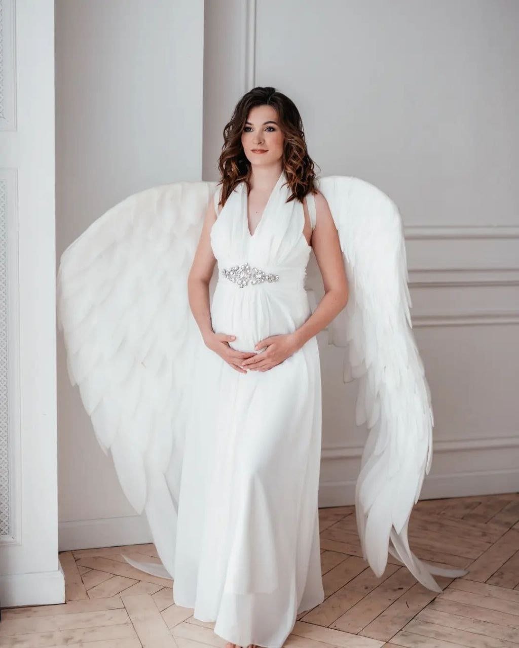 White Angel Wings Costume, Adult Cosplay Photo Prop image 3