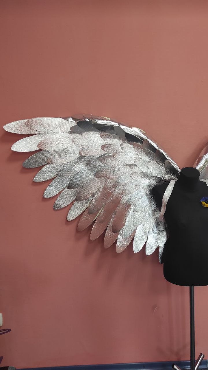 Silver wings adult costume cosplay golden birthday iridescent wings angel wings girls woman large wings phoenix costume image 9
