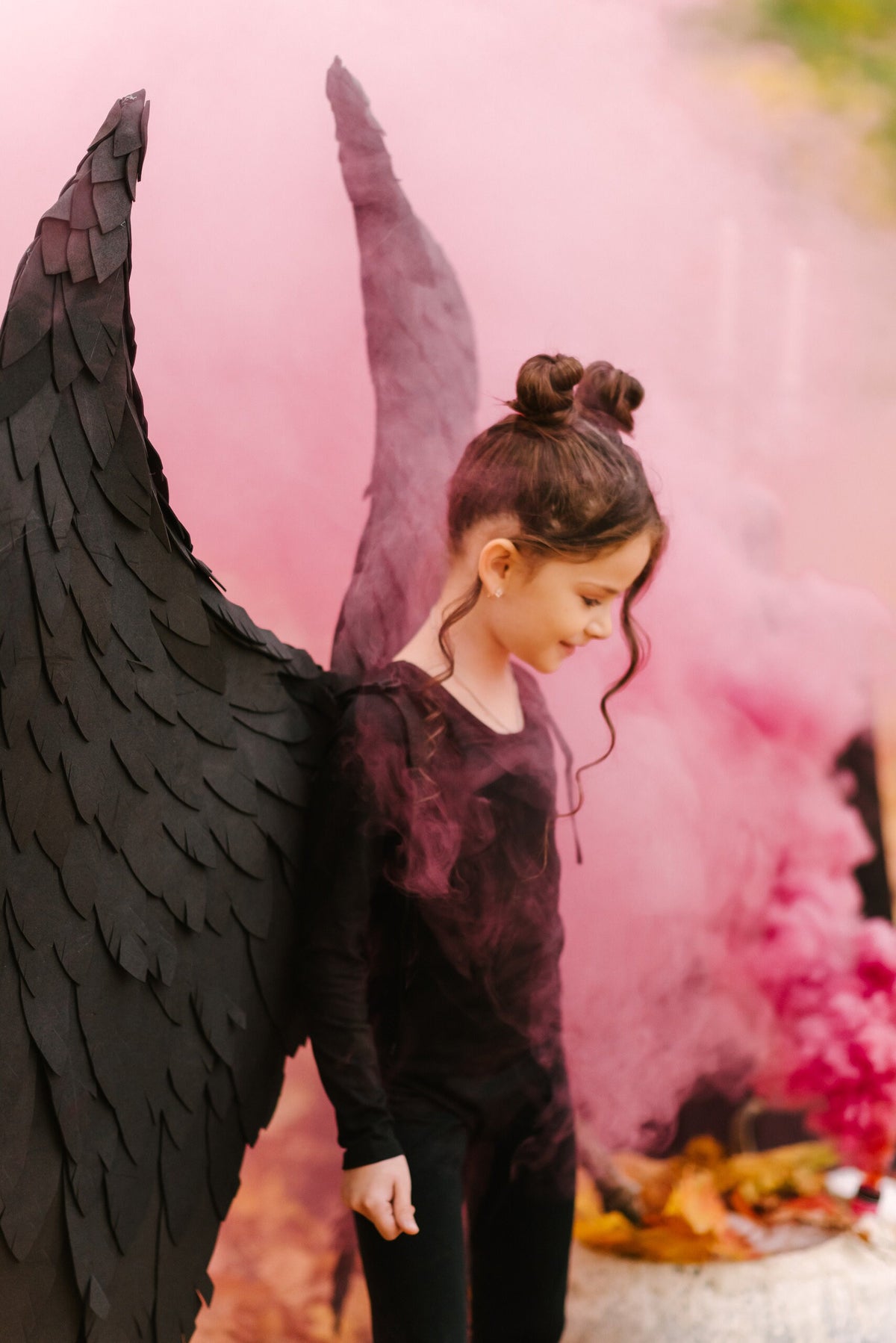 Black Angel Wings, Demon Wings, Dragon Wings, Gothic Cosplay Wings, Dark Angel Costume, Raven Vampire Fantasy, Kids Dragon Wings image 7