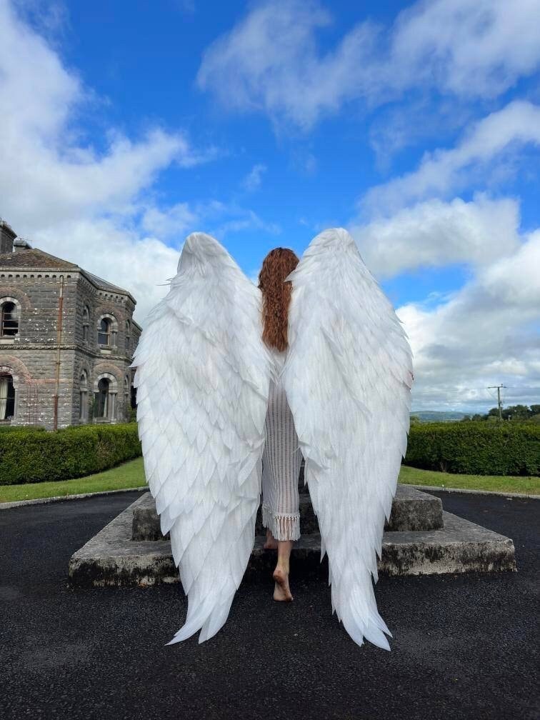 Angel wings costume white Wings cosplay for photoshoot Extra large angel wings costum