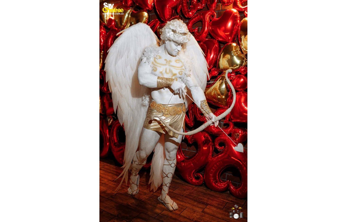 Cupid costume  large angel wings halloween adult costume  cosplay women men accessories  burlesque  carnival