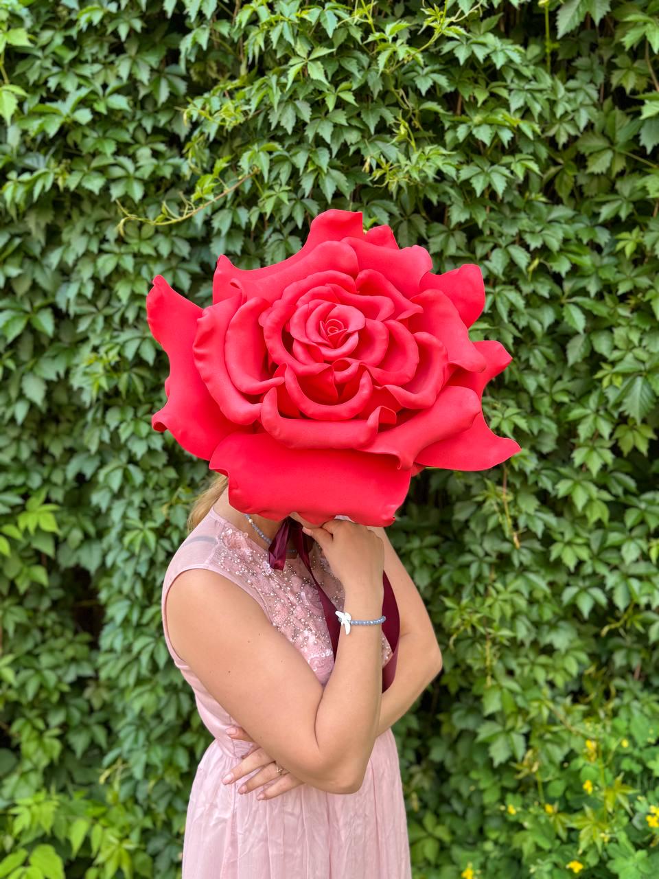 Rose Flower Costume Hat, Floral Cosplay Headpiece
