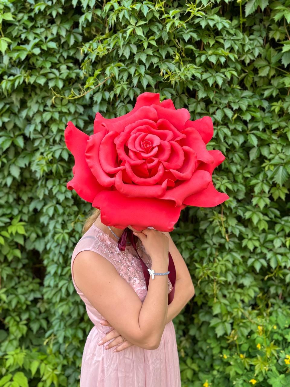 Rose Flower Costume Hat, Floral Cosplay Headpiece