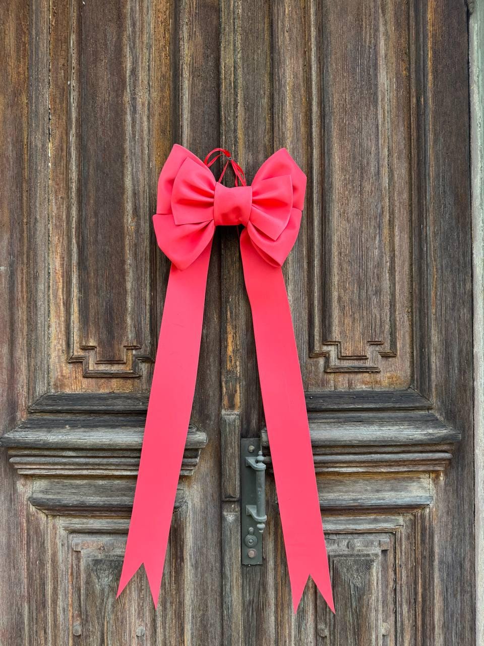 Small Decorative Door Bow, Front Door Wreath Bow, Holiday Decoration, Bow for a Christmas tree