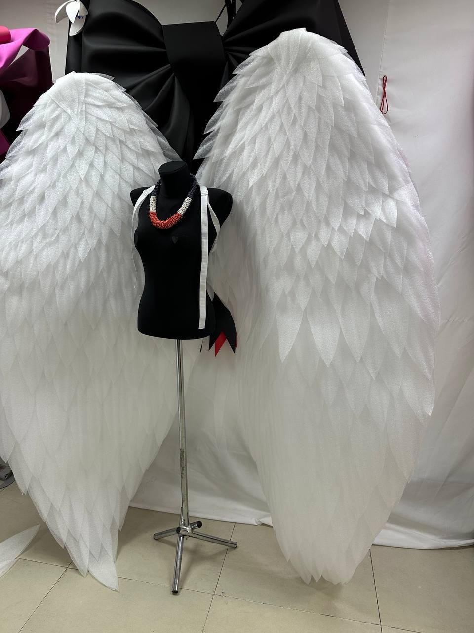 Realistic White Angel Wings Costume for Adults, Pegasus Wings for Wedding, Maternity Photoshoot, Festival & Halloween image 8