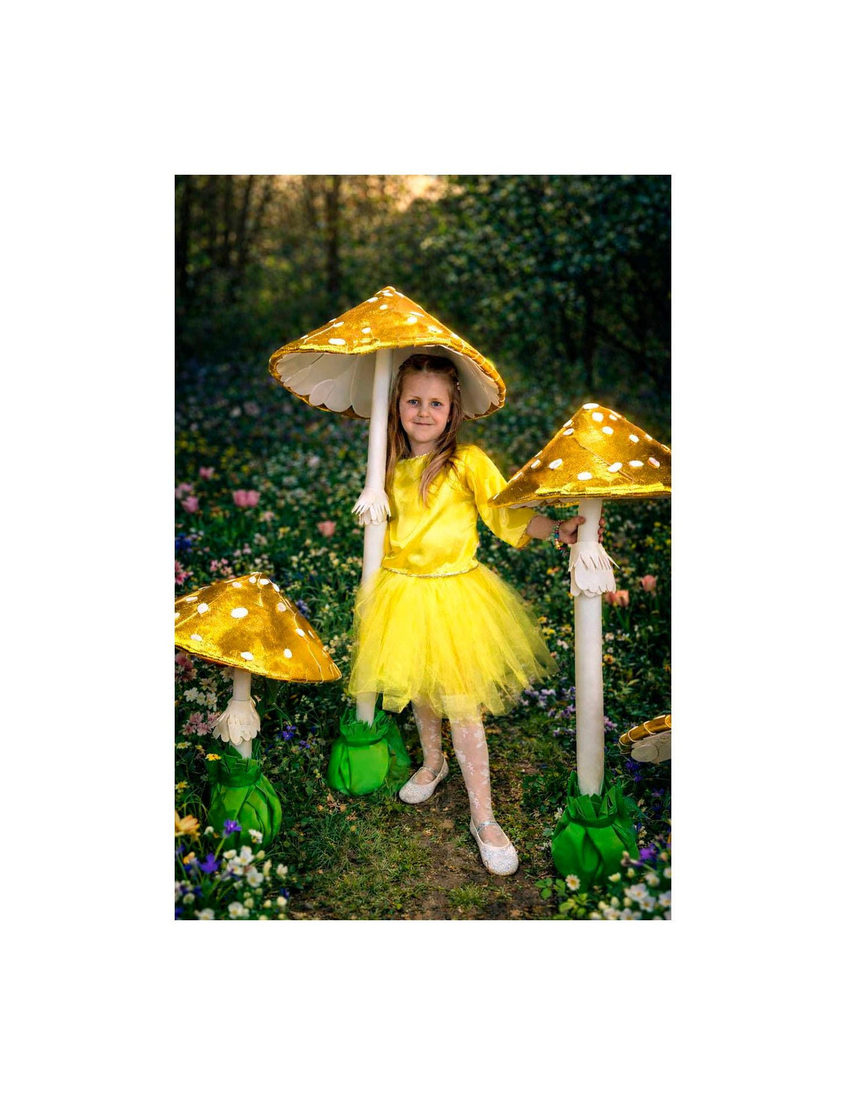style fly mushrooms set, fantasy props for holidays, decor mushrooms, photoshoots, storefront, garden decor, party image 1