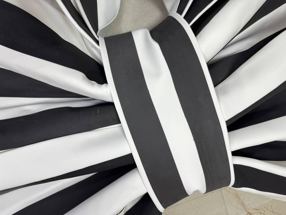 Giant black and white striped bow, handmade wedding wall decoration, huge bow for holiday decoration image 4