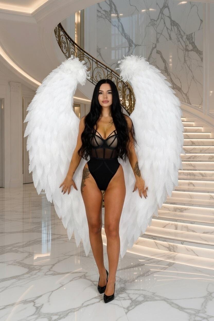 Realistic Adult Angel Wings Accessory-Big White Angel Wings- Adult Wings for Photoshoot, Angel Cosplay Costume