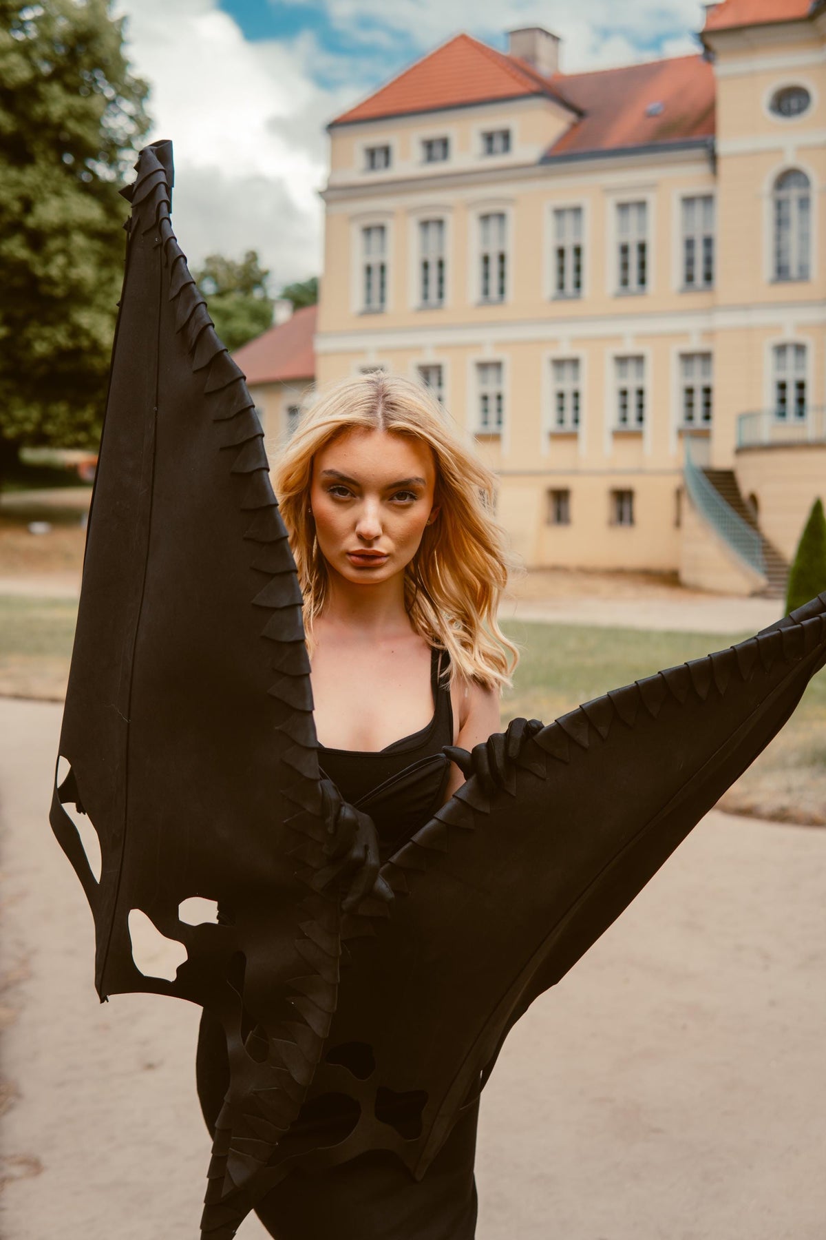 Black Bat Wings Costume Accessory – Cosplay, Festival Wear image 9