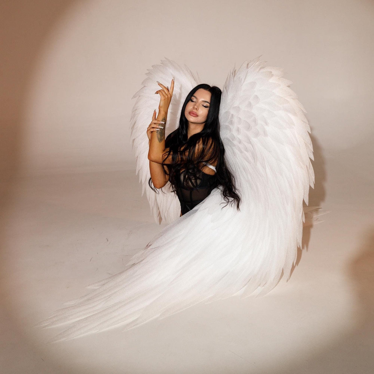 Huge White Angel Wings – Izolon Costume Accessory, Festival Wear