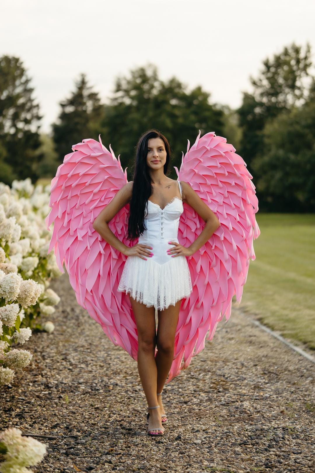 Pink Angel Wings Costume, Cosplay Accessory, Angel Costume Women, accessory for photo shoots 2026-Large pink wings image 2