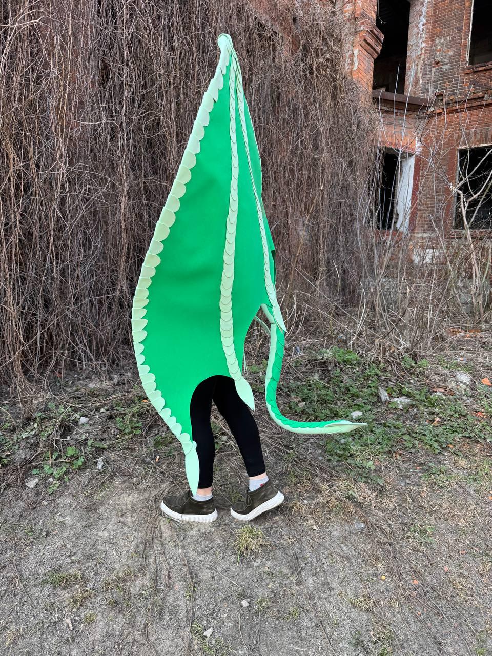 Green Dragon Wings and Tail Set, Dragon Cosplay Costume, Fursuit Dragon Tail, Fantasy Wings Costume, Adult Dragon Outfit image 19