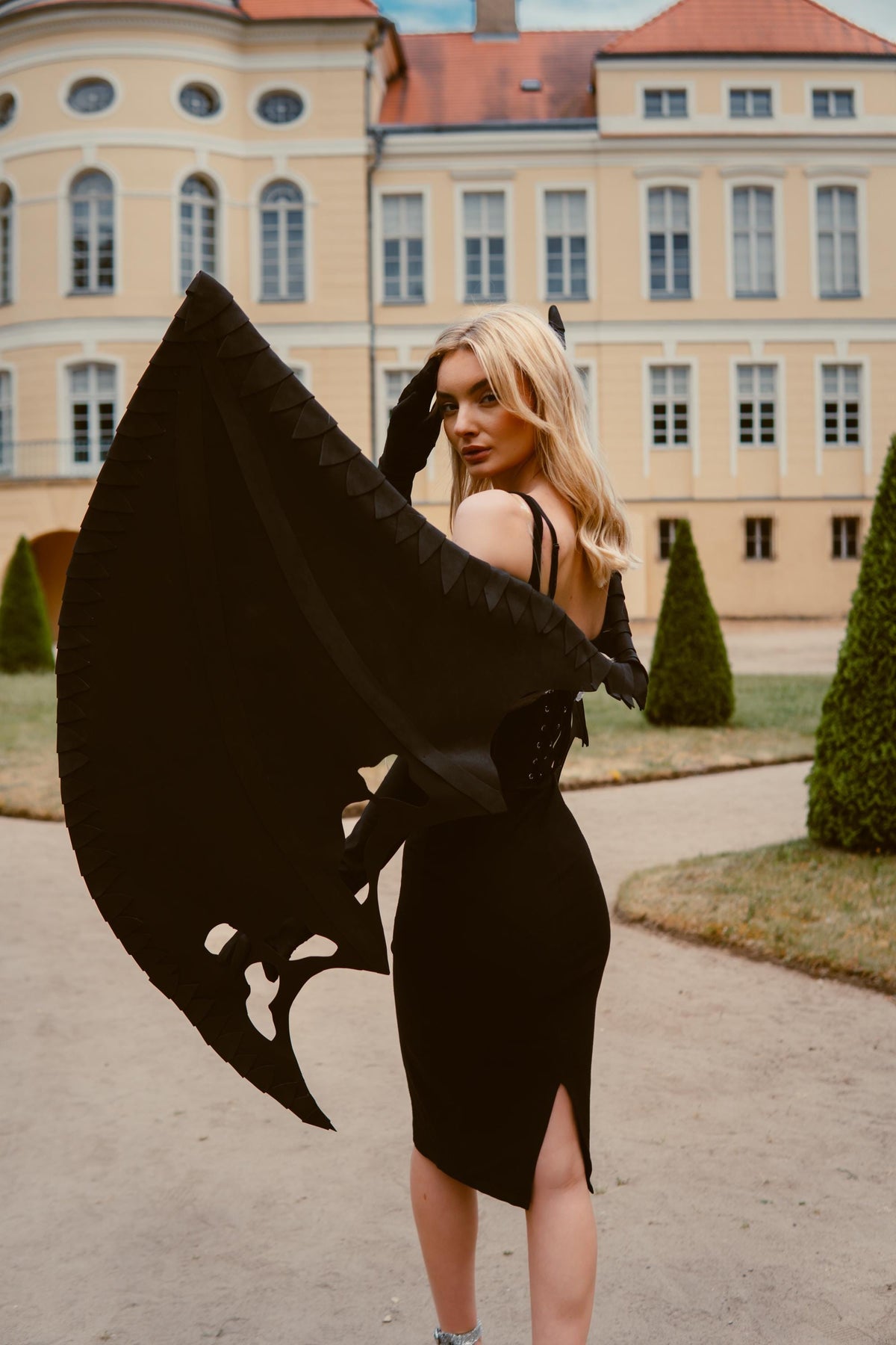 Black Bat Wings Costume Accessory – Cosplay, Festival Wear image 11