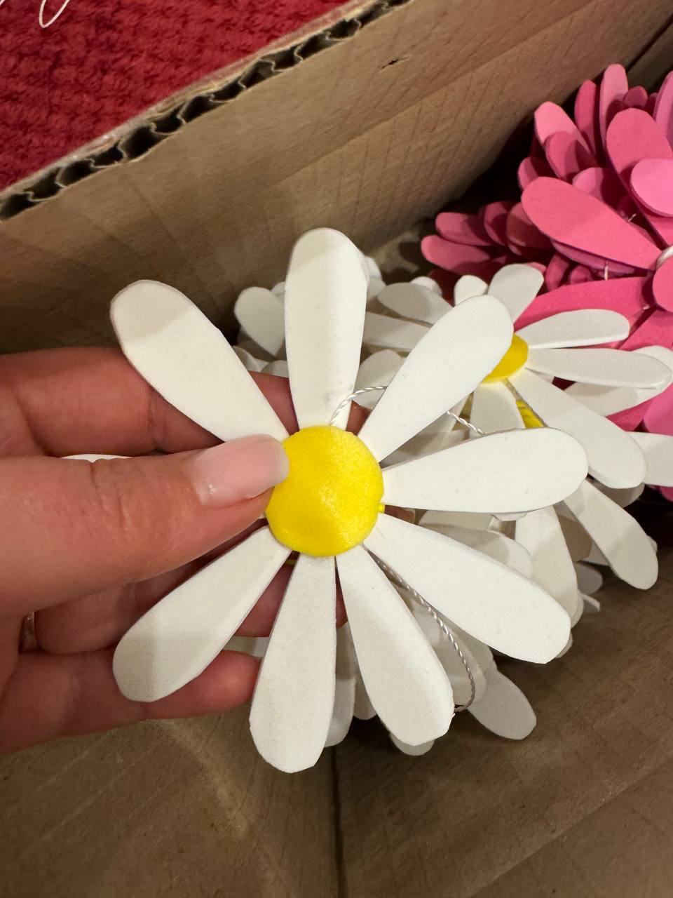 Daisy Garland Decor, Flower Banner Party Decoration, Spring Birthday Decor, Baby Shower Garland, Easter Mantel Garland, Summer Wall Decor image 6