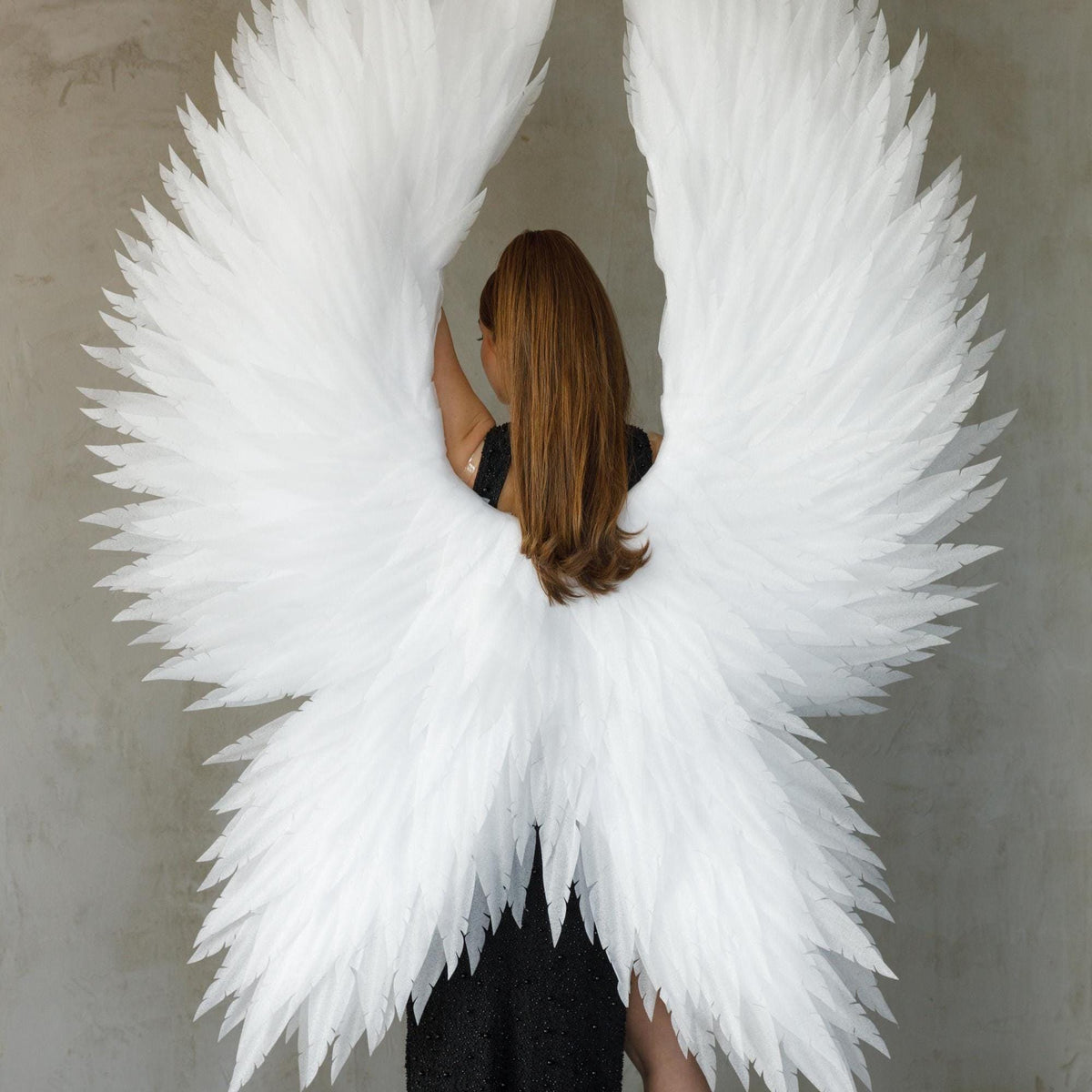 Large White Angel Wings – Cosplay Costume, Photoprop Accessory, Wedding Wings -White angel wings costume