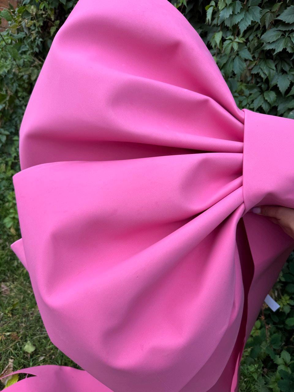 Large Red Outdoor Bow, Giant Front Door Bow, Big Statement Bow, Handmade Decor, Wedding Aisle Bow, Event Decoration fuchsia