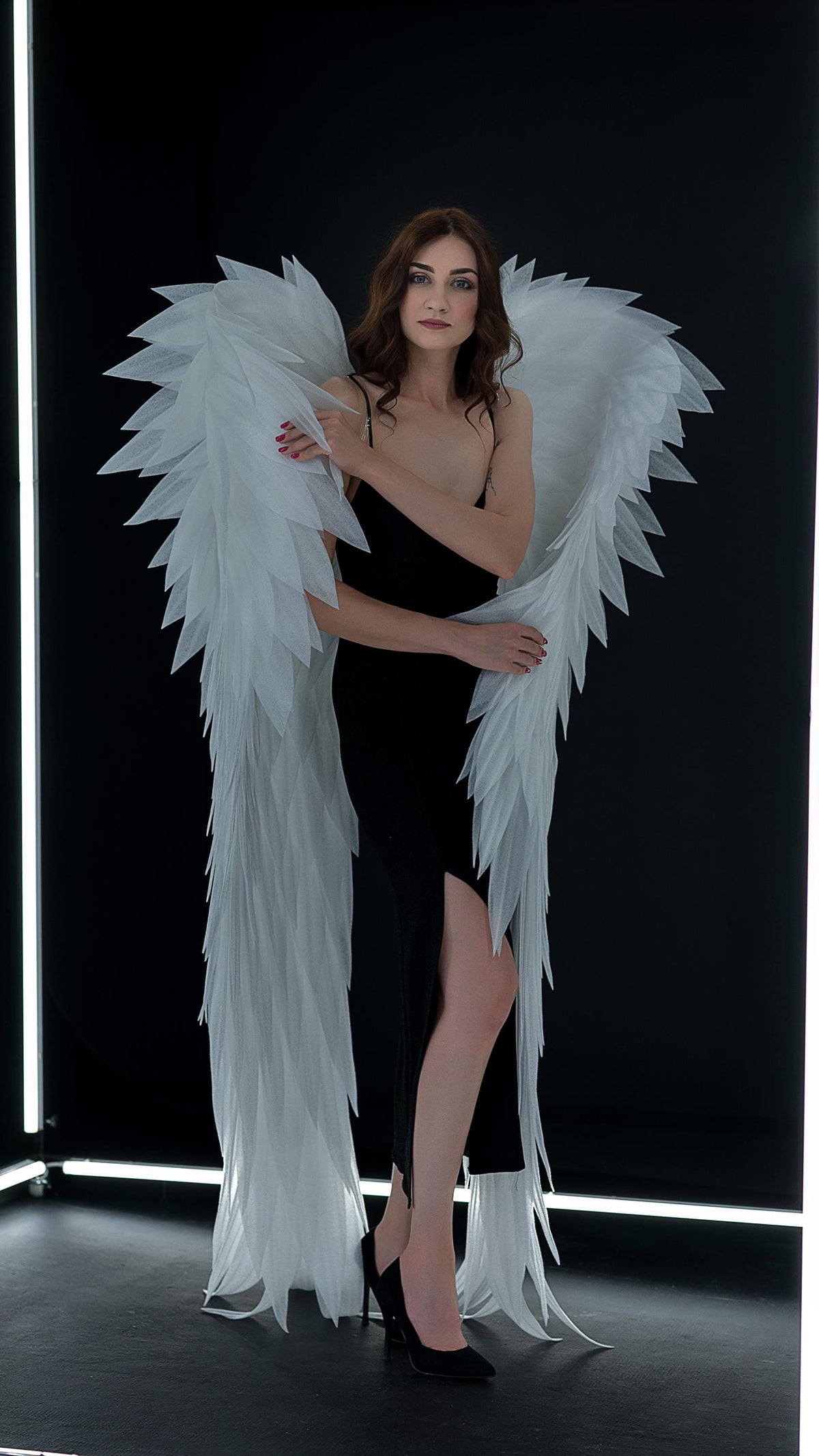 Large white wings for adults – Angel cosplay costume – Wings accessories for photo shoots – Wings for festivals and carnivals 2026 image 8