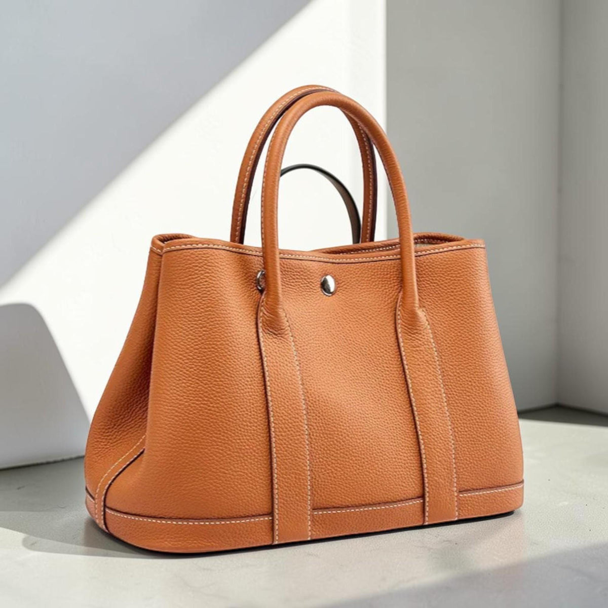 Handmade Leather Tote Bag Women, Full Grain Cowhide Shoulder Bag, Large Capacity Crossbody Purse, Womens Work Handbag, Adjustable Strap Tote