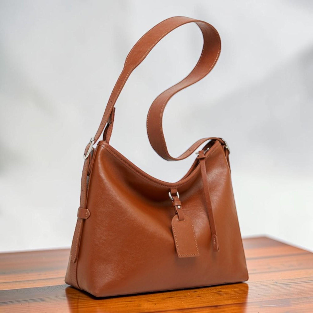 Genuine Leather Tote Bag Women, Large Capacity Shoulder Bag, First Layer Cowhide Crossbody Purse, Casual Everyday Handbag, Commuter Tote