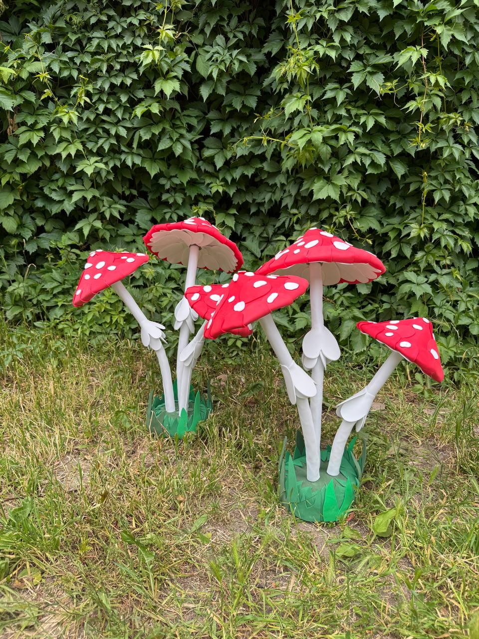 Fly Agaric Mushroom Decor, Toadstool for Fairy Garden, Alice in Wonderland Decoration, Woodland Fantasy Yard Art image 6