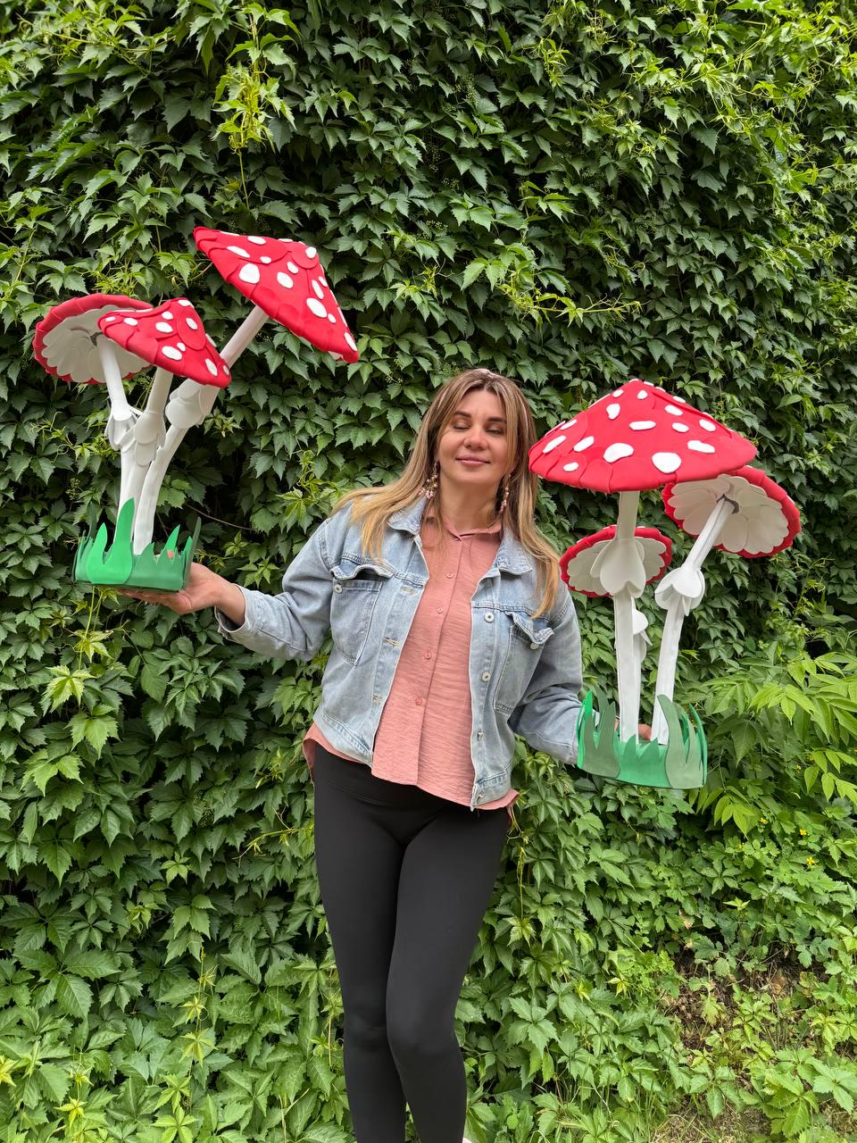Fly Agaric Mushroom Decor, Toadstool for Fairy Garden, Alice in Wonderland Decoration, Woodland Fantasy Yard Art image 2