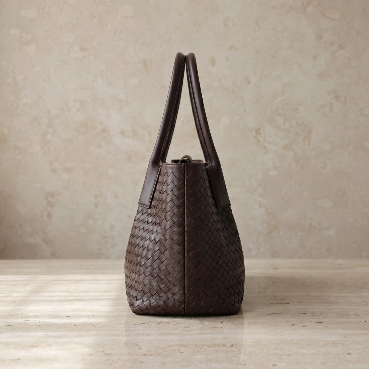 Handwoven Leather Tote Bag, Woven Leather Shoulder Bag, Soft Genuine Leather Purse, Minimalist Quiet Luxury Handbag, Gift for Her