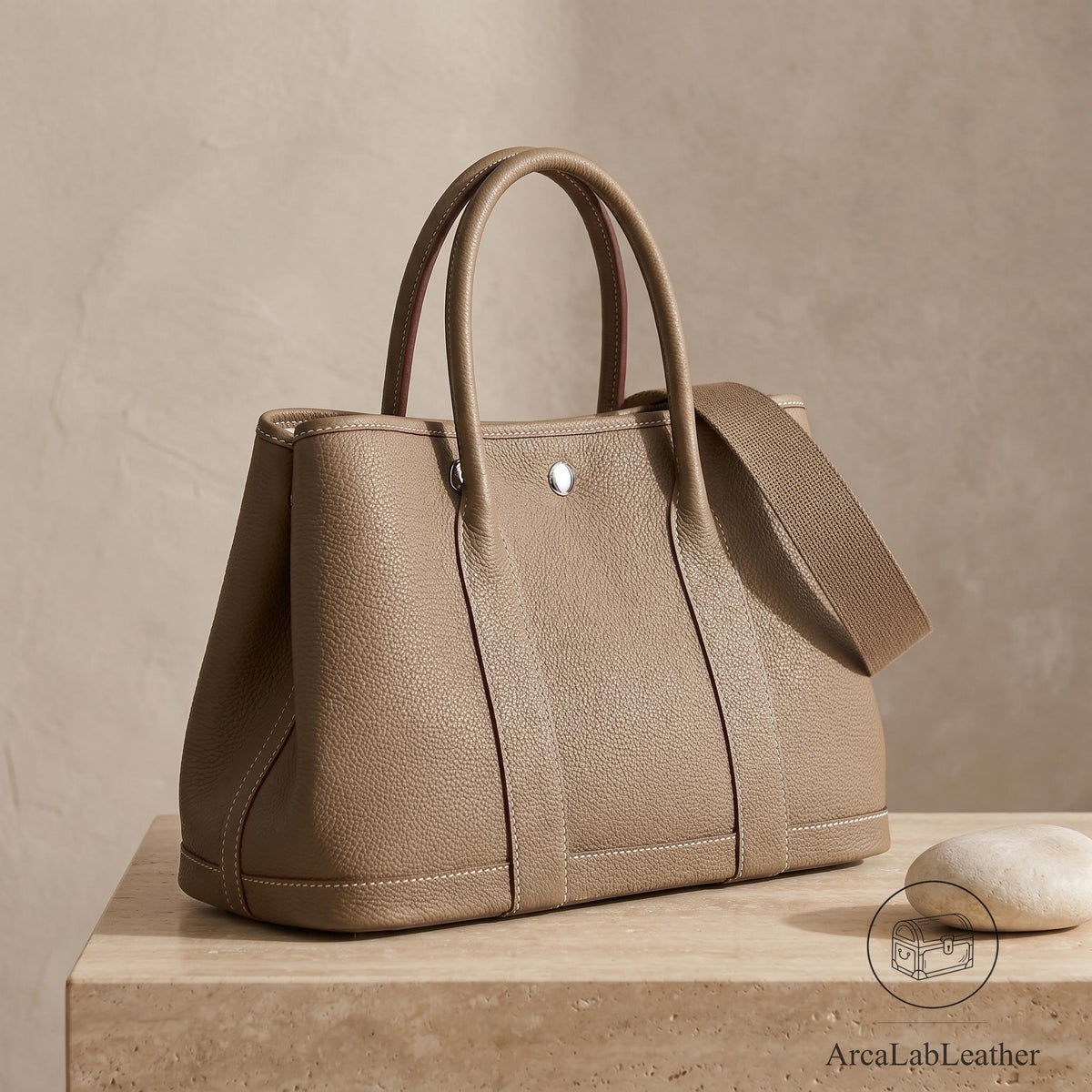 Handmade Leather Tote Bag Women, Full Grain Cowhide Shoulder Bag, Large Capacity Crossbody Purse, Womens Work Handbag, Adjustable Strap