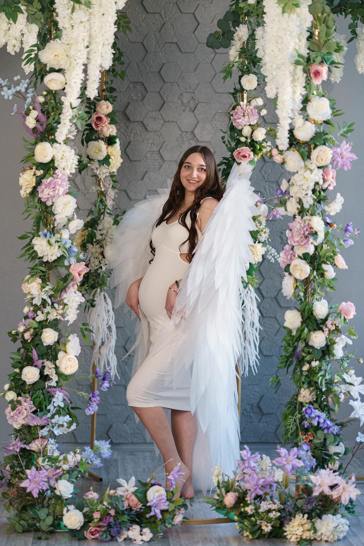 Large White Angel Wings – Adult Wings for Photoshoots, Maternity Photography, Events & Stage Performance image 11