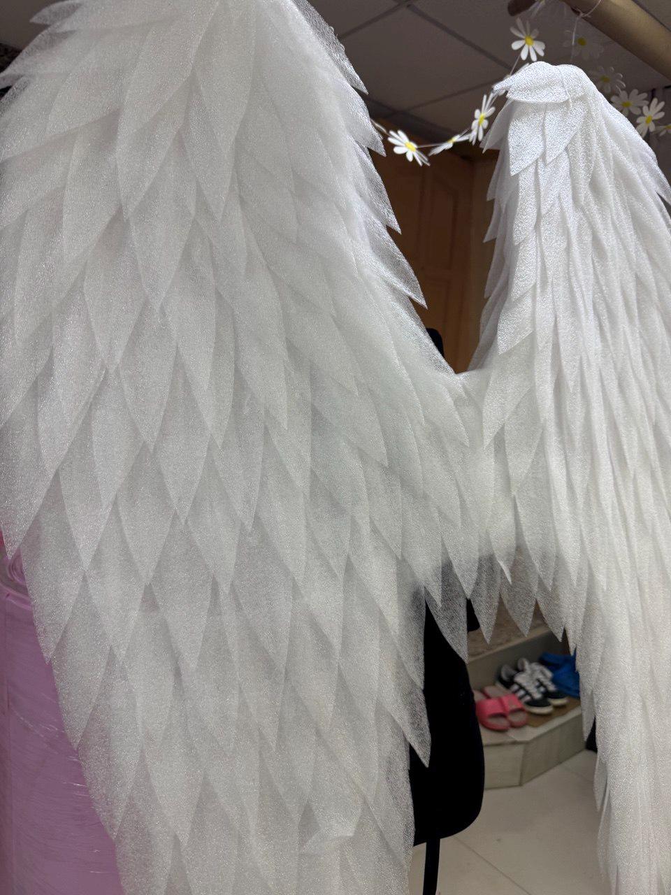 White Angel Wings for Kids, Baby Angel Costume, Christmas Costume, Halloween Wings, Nativity Play, Photo Prop, Dress Up Accessory image 5