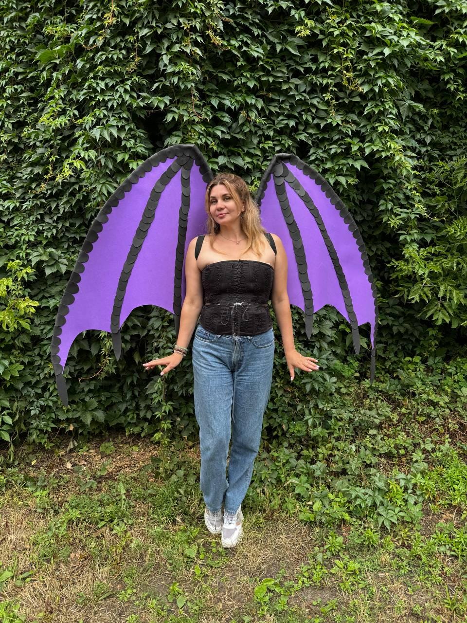 Bat Wings Costume, Dragon Arm Wings, Wearable Bat Wings, Cosplay Wings, Dragon Costume, Halloween Costume, Adult & Kids image 12