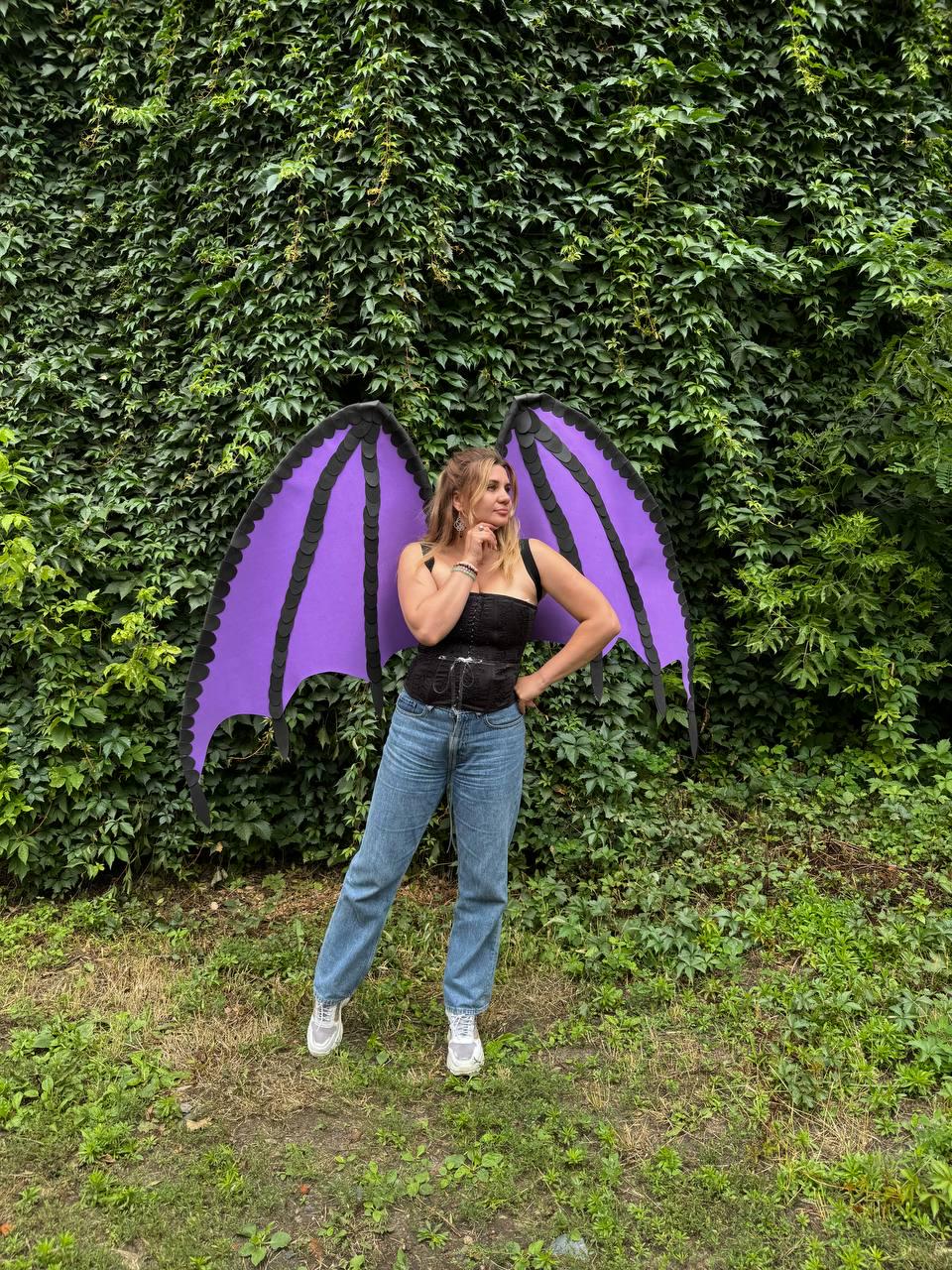 Bat Wings Costume, Dragon Arm Wings, Wearable Bat Wings, Cosplay Wings, Dragon Costume, Halloween Costume, Adult & Kids image 16