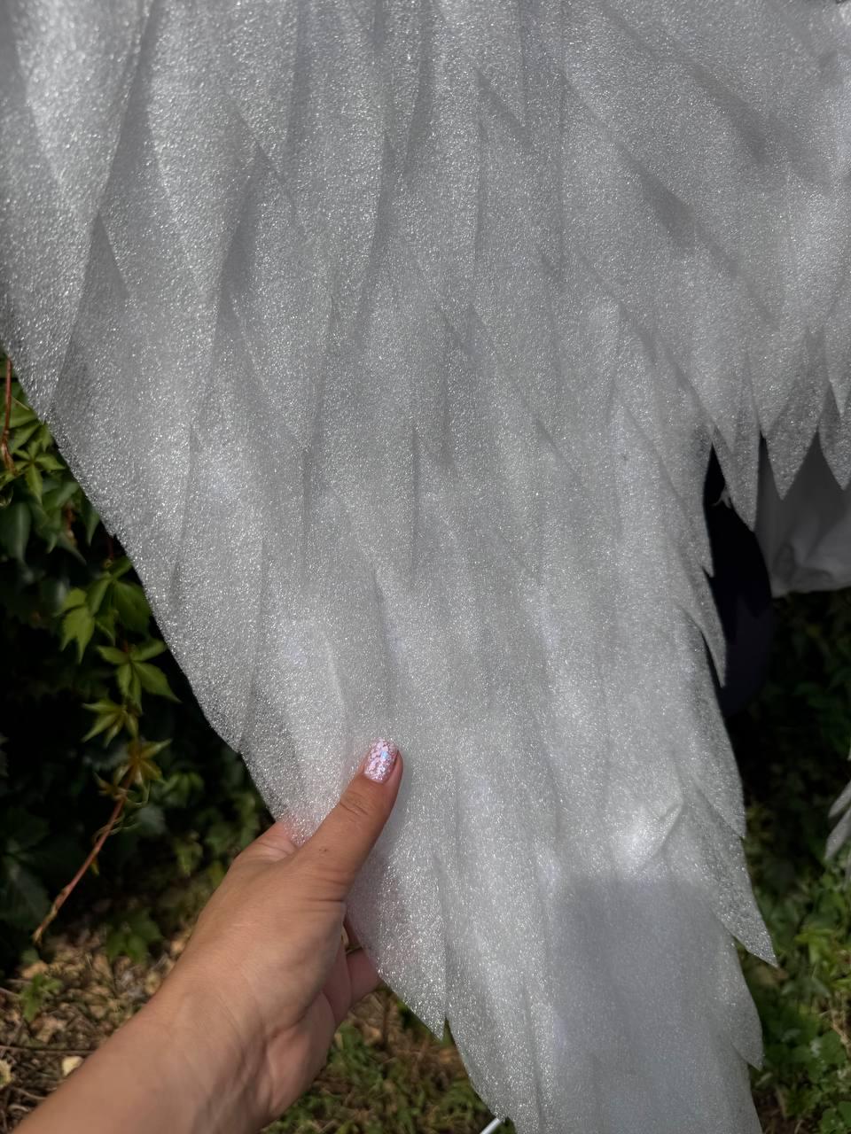 White Angel Wings for Kids – Handmade Angel Costume Wings for Christmas, Halloween & Photoshoots image 4
