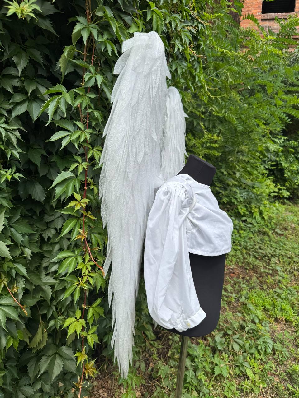 White Angel Wings for Kids, Baby Angel Costume, Christmas Costume, Halloween Wings, Nativity Play, Photo Prop, Dress Up Accessory image 12