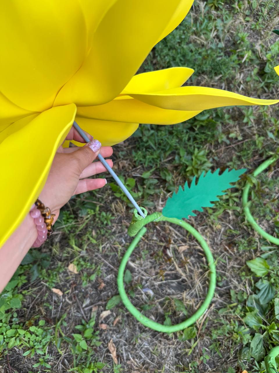 DIY Giant Foam Flower Tutorial, EVA Foam Flower Video Course, Digital Download, Flower Making Lesson, Spring Decor DIY image 10