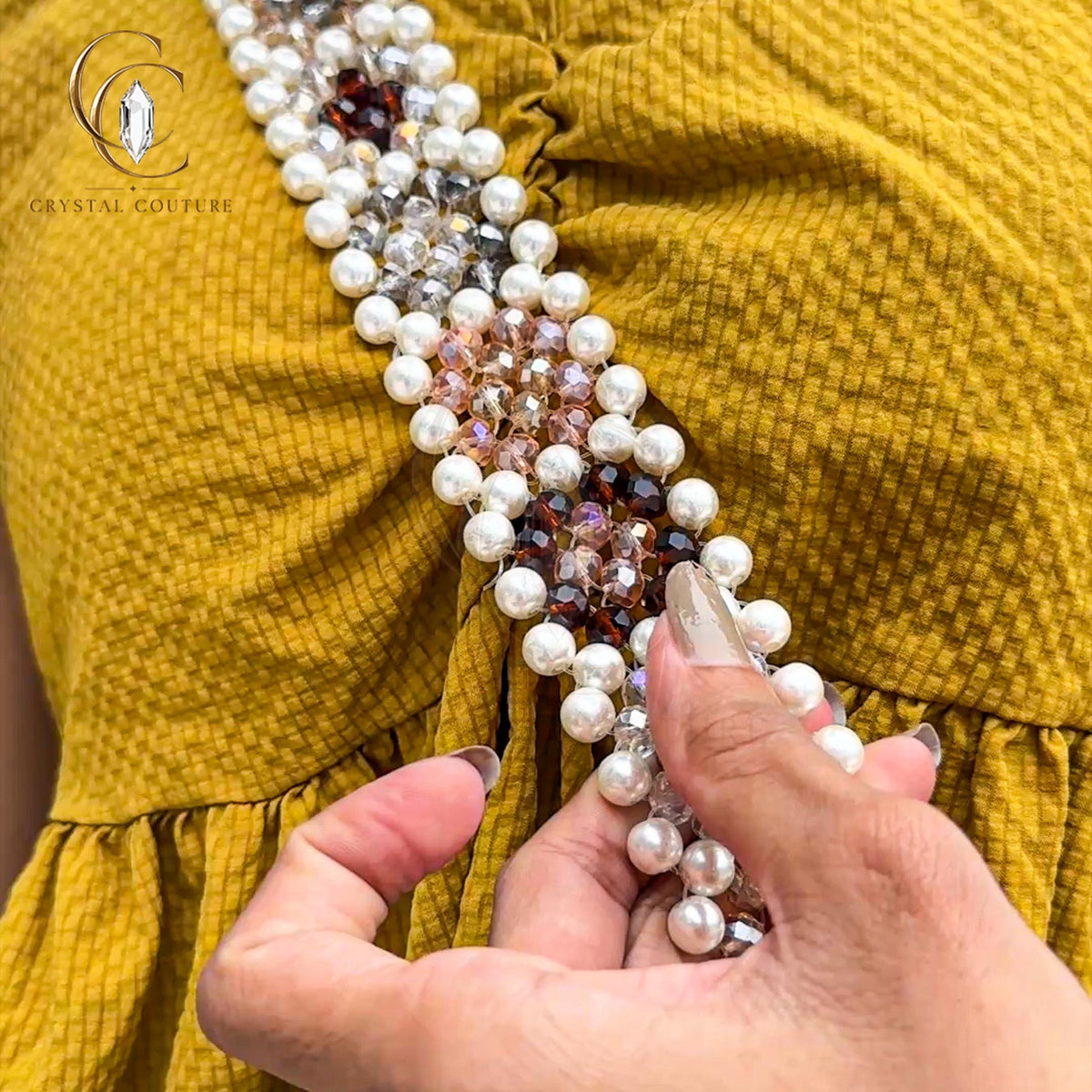 Glass Crystal Phone Strap Faux Pearl Beaded Chain Crossbody Shoulder Lanyard 125cm Accessory Gift