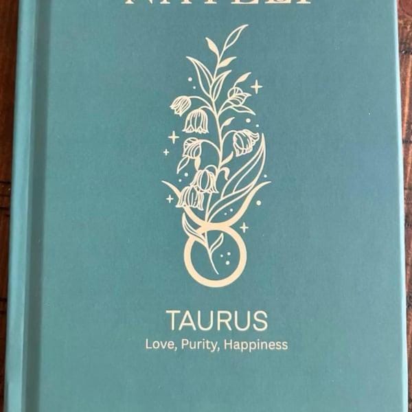 Custom Zodiac Birth Flower Journal, Virgo Leo Libra Personalized Notebook, Astrology Gift, Birthday Keepsake, Floral Zodiac Journal